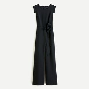 J. Crew Resume jumpsuit in stretch in black crepe